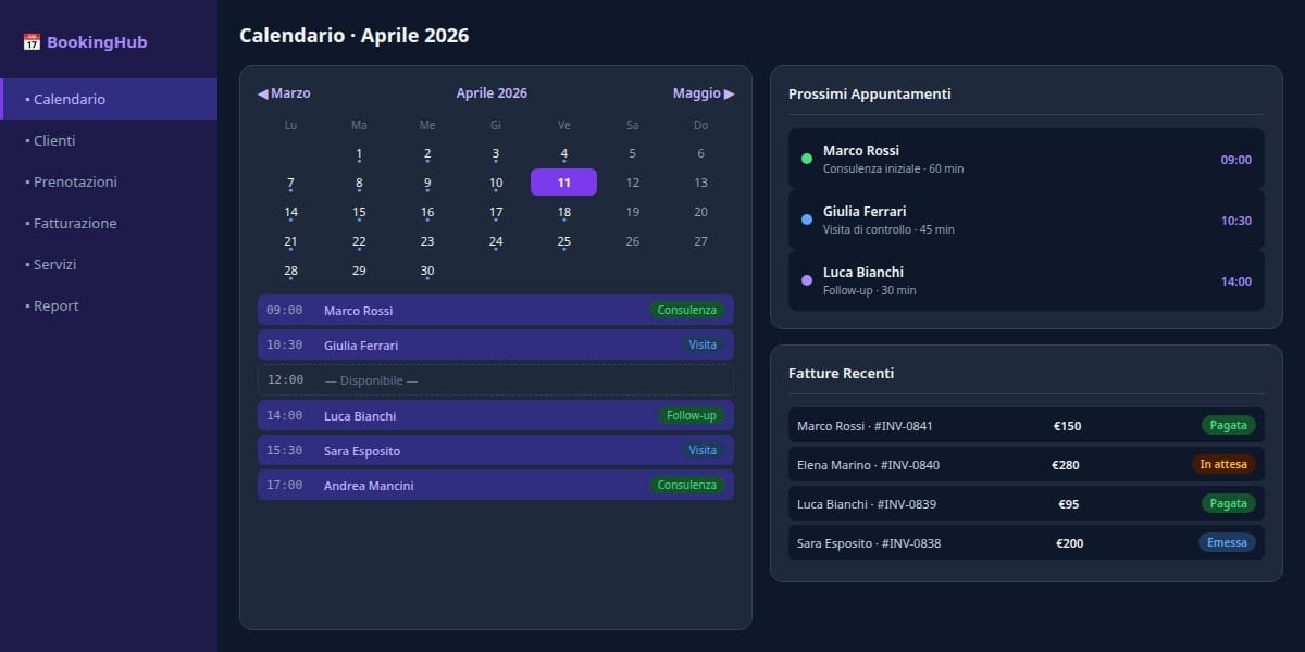 Piattaforma booking